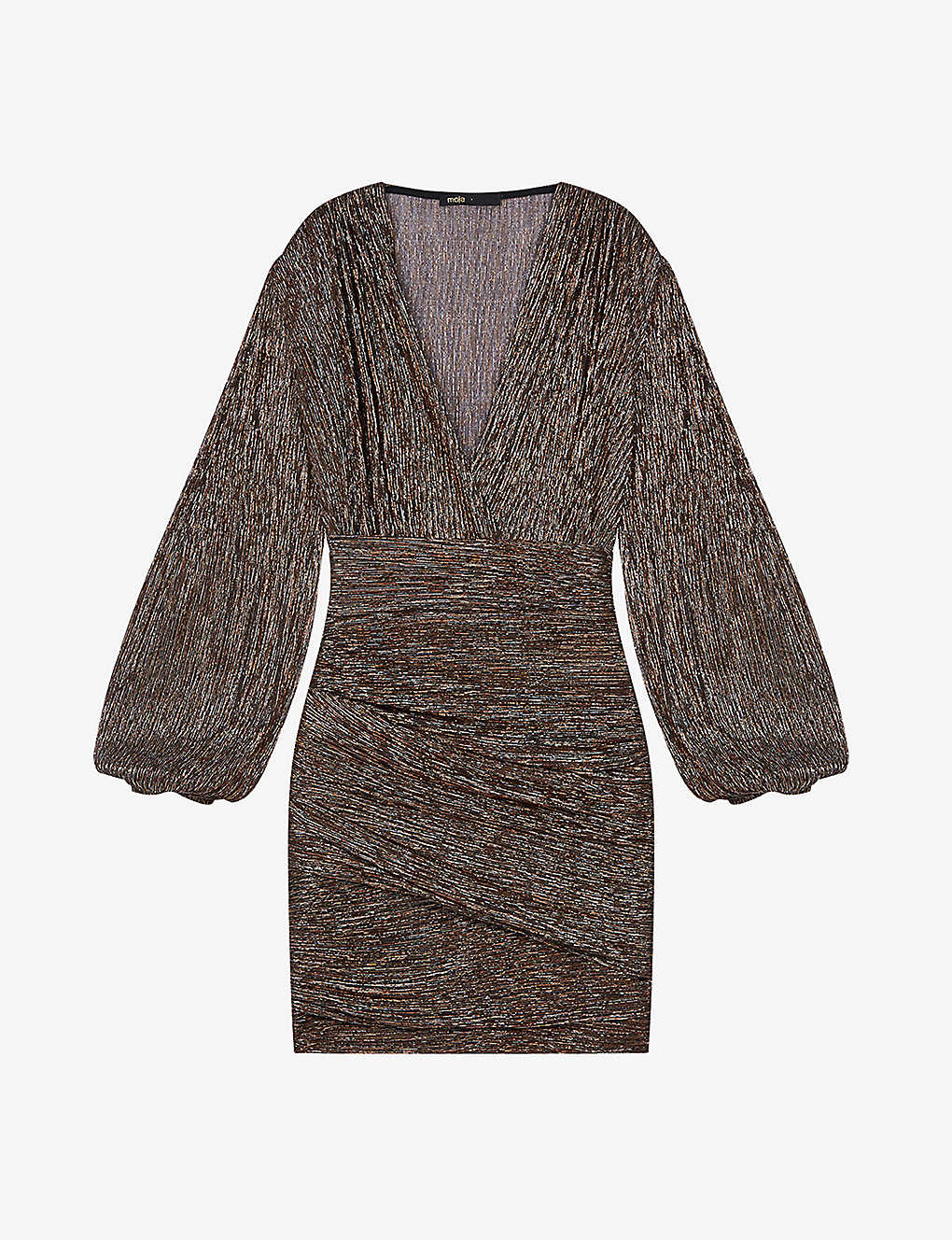 Runny metallic woven mini dress - need comp and care(9472652)