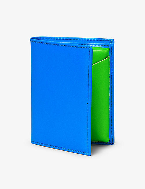 COMME DES GARCONS: Super fluorescent leather card holder