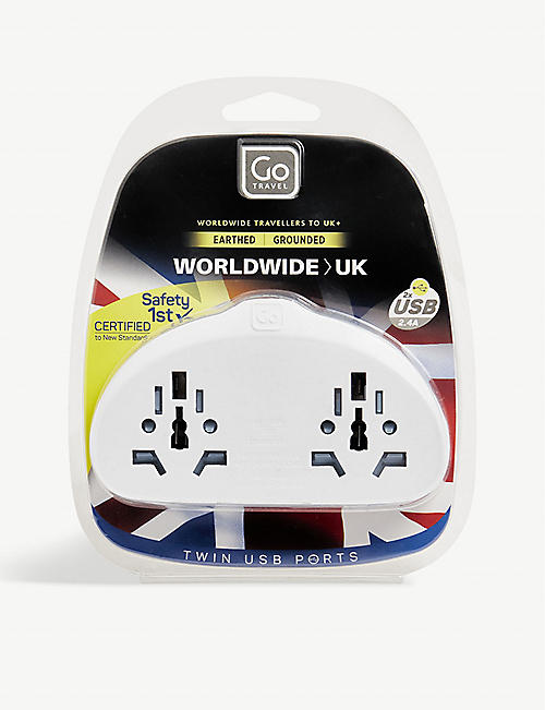 GO TRAVEL: Worldwide-UK adaptor and USB