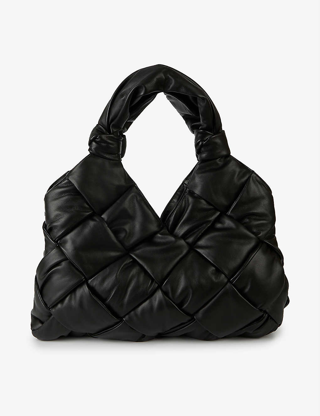 Padded Lock large intrecciato leather shoulder bag(9480096)