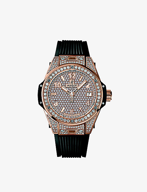 HUBLOT: 465.OX.9010.RX.1604 Big Bang One Click 18ct rose-gold, 1.84ct diamond automatic watch