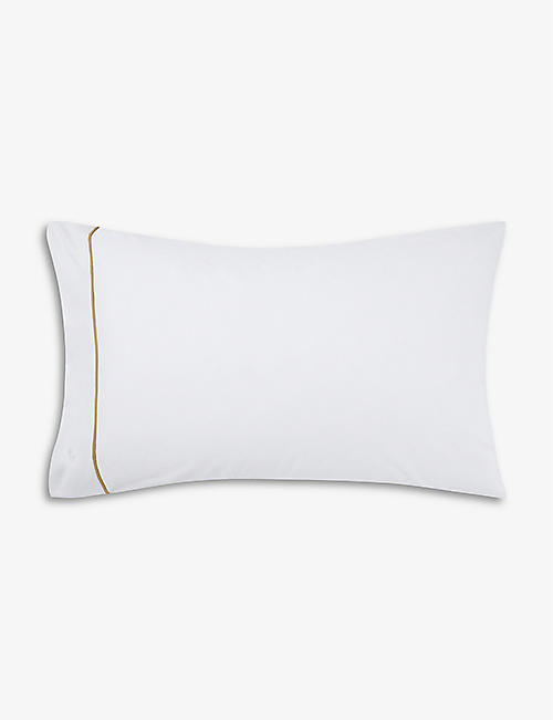 RALPH LAUREN HOME: Westbank Chamois standard cotton pillowcases set of two
