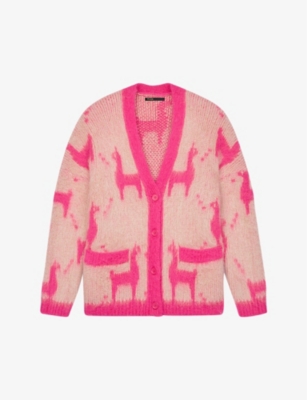 Mylama graphic-pattern knitted cardigan(9407196)