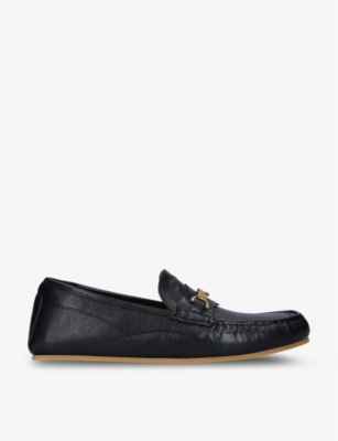 Ayrton horsebit-embellished leather driving loafers(9396387)