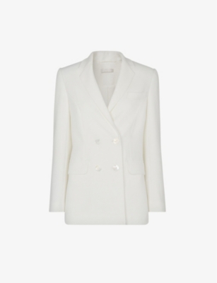 WHISTLES: Annie double-breasted woven wedding blazer