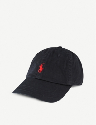 POLO RALPH LAUREN: Logo-embroidered cotton chino baseball cap