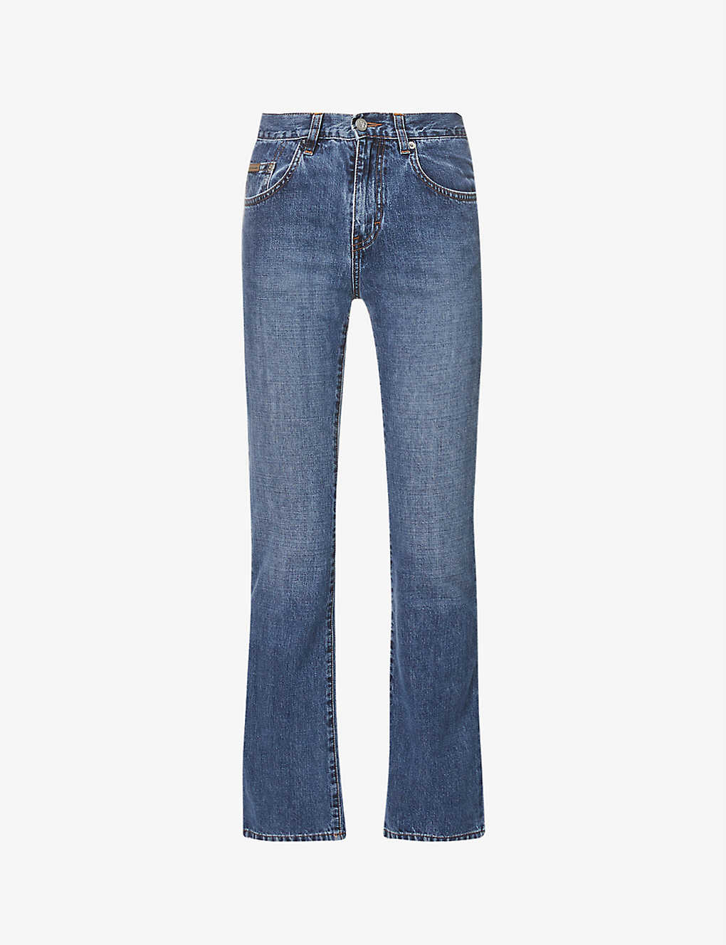 Vintage flared slim mid-rise jeans(9386266)