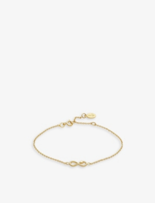 LA MAISON COUTURE: With Love Darling #12 Infinity 14ct yellow gold-plated vermeil sterling-silver bracelet