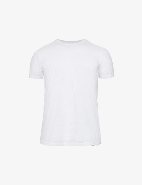 ORLEBAR BROWN: Sammy marled crewneck cotton-jersey T-shirt