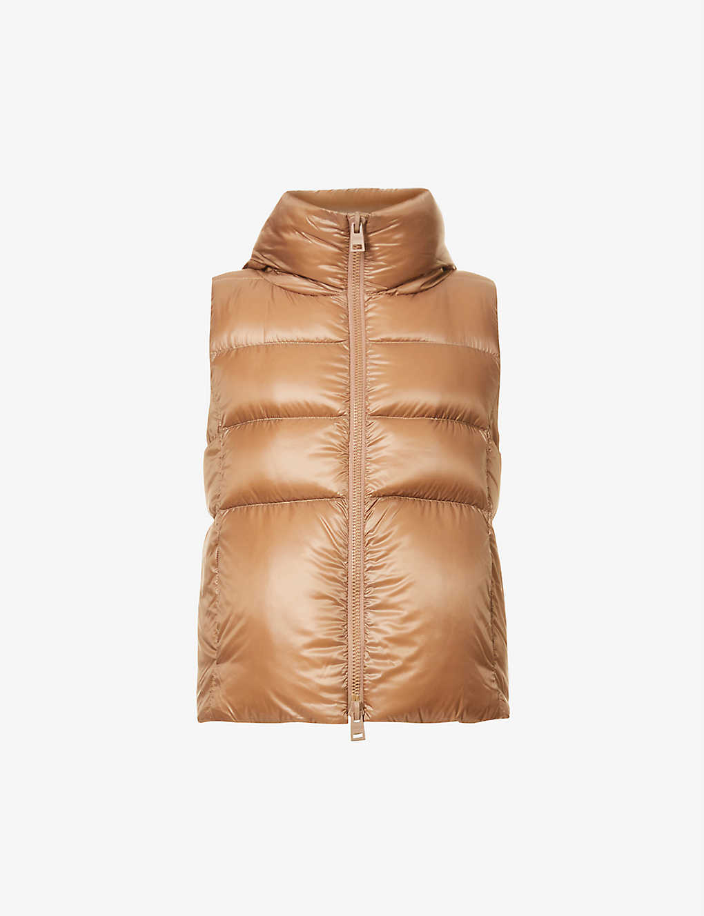 Patent padded shell gilet(9387523)