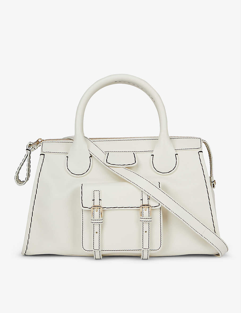 Edith medium leather top-handle bag(9377563)