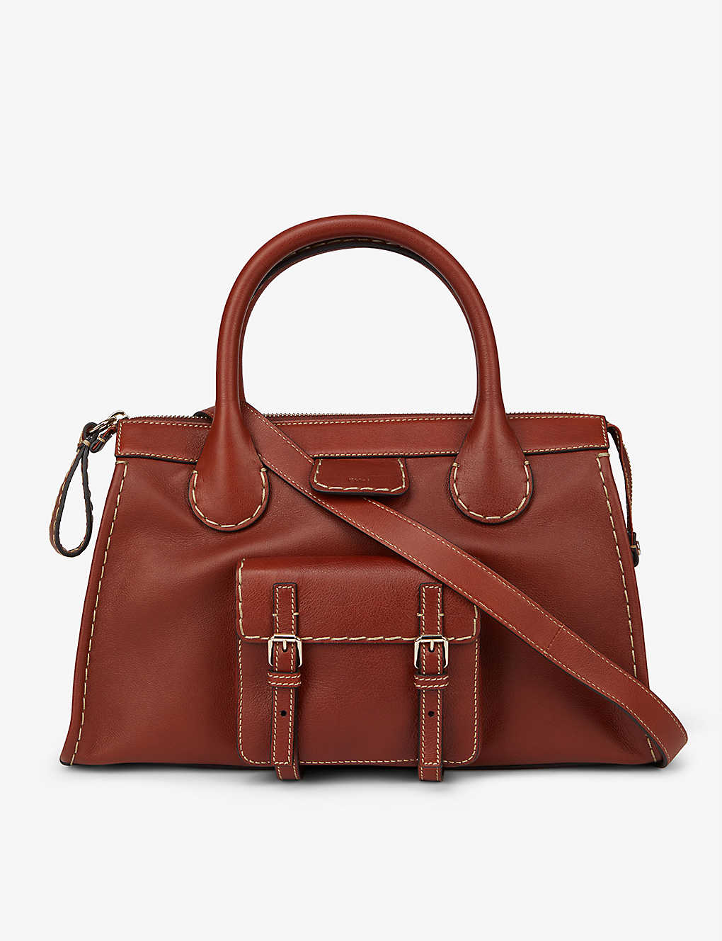 Edith medium leather top-handle bag(9378066)