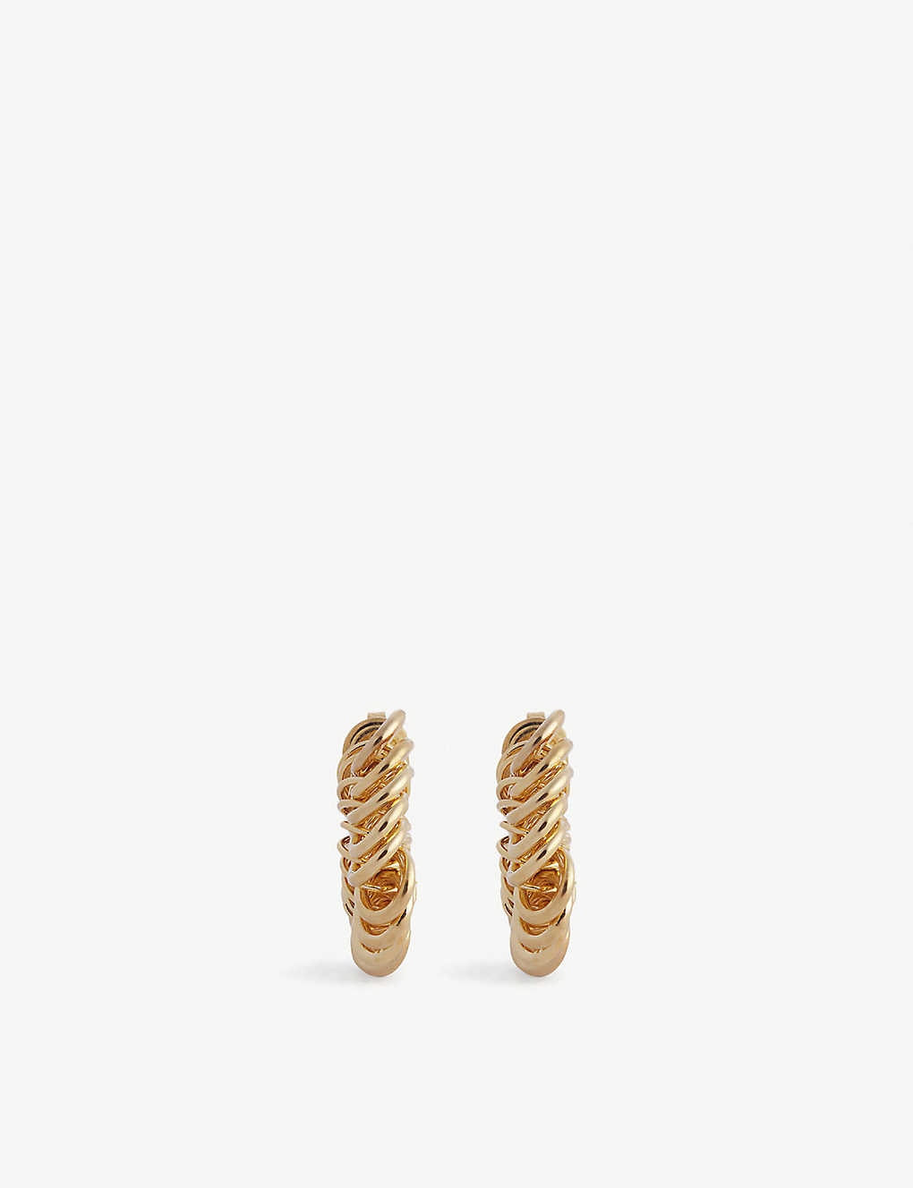 Look 18ct yellow gold-plated sterling silver earrings(9392799)