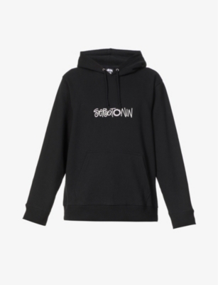 Serotonin App text-print cotton-blend jersey hoody(9366844)