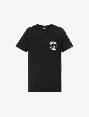 Crown brand-print cotton-jersey T-shirt(9449019)