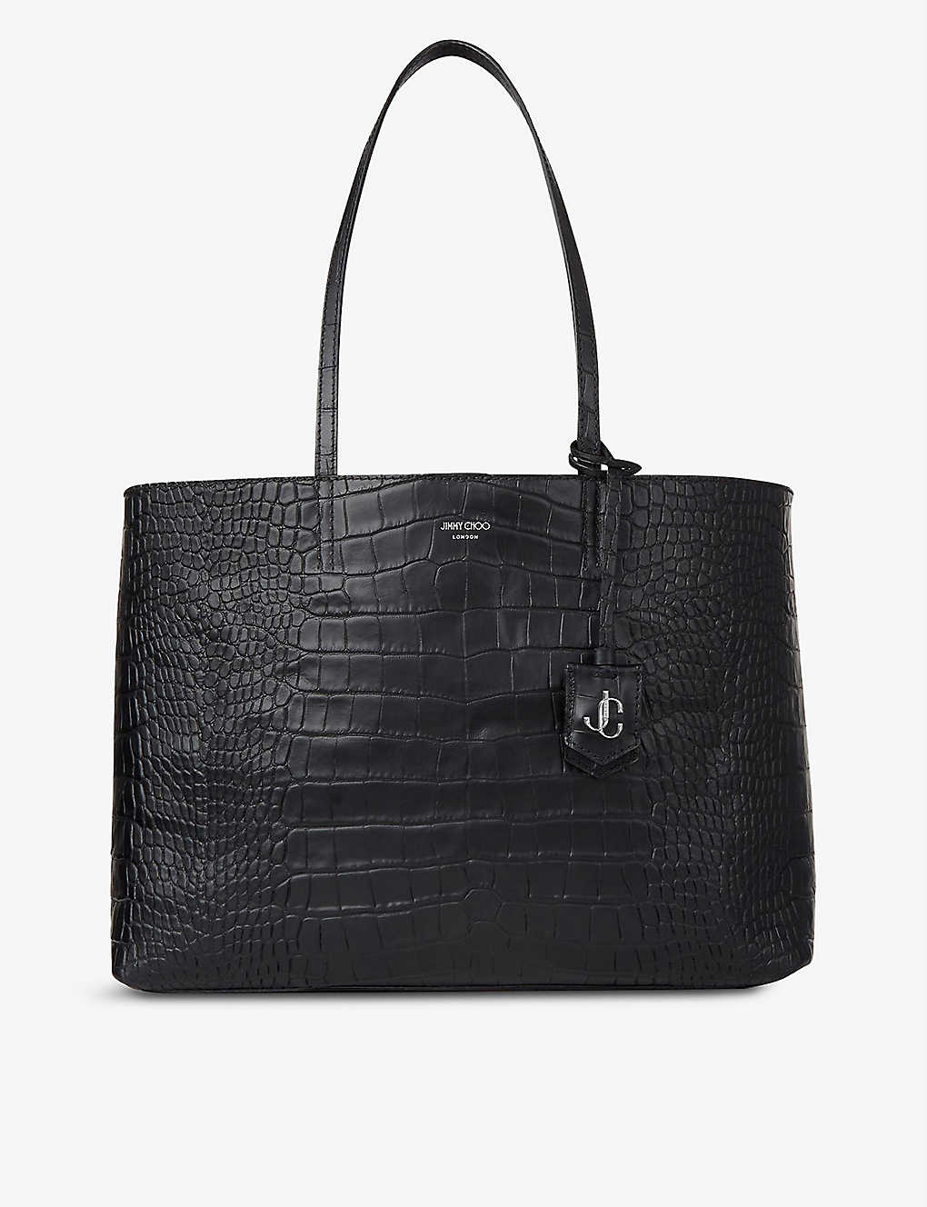 Nine2Five croc-embossed leather tote bag(9360623)