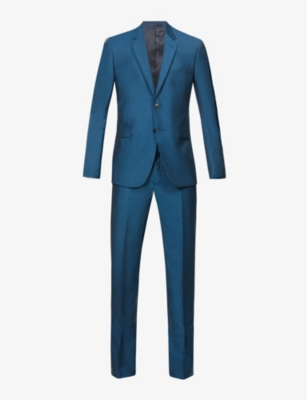 Kensington-fit wool and mohair-blend suit(9403657)