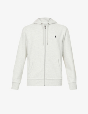 POLO RALPH LAUREN: Long-sleeved double-knit relaxed-fit jersey hoody