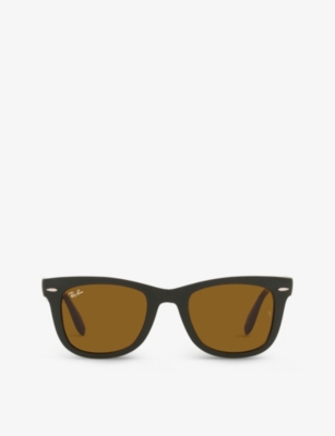 RAY-BAN: RB4105 Folding Wayfarer nylon sunglasses