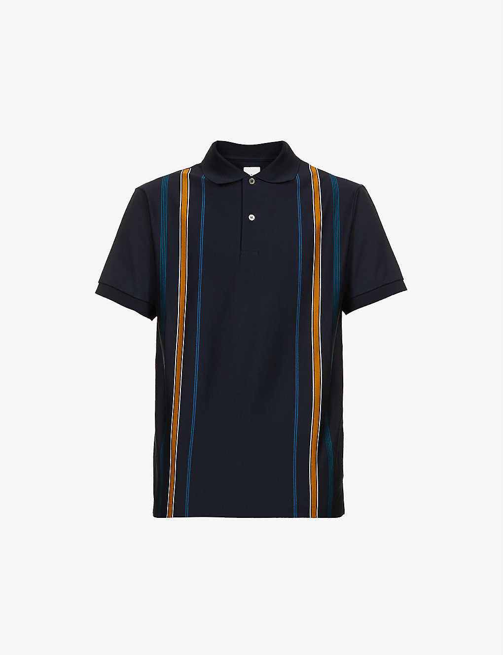 Striped cotton-piqué polo shirt(9462790)