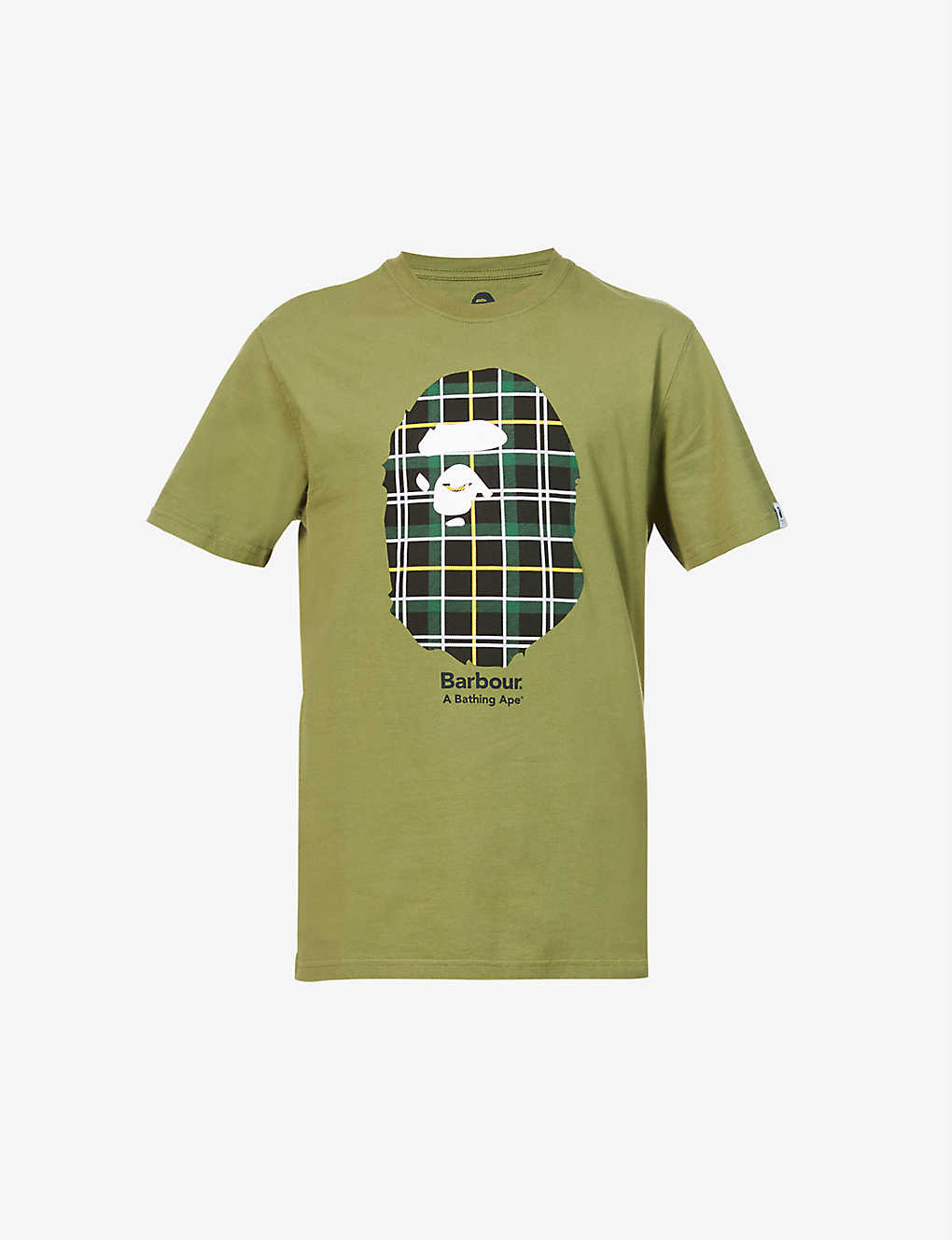 Barbour x A Bathing Ape Ape Head logo-print cotton-jersey T-shirt(9426317)