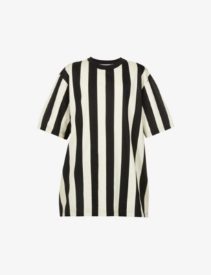 Stripe-print cotton-jersey T-shirt(9439760)