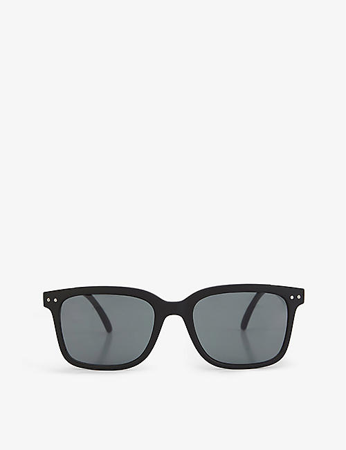 IZIPIZI: SLMSLC01_00 #L square-eye acetate sunglasses