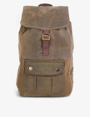 Re-Loved waxed-cotton backpack(9441270)
