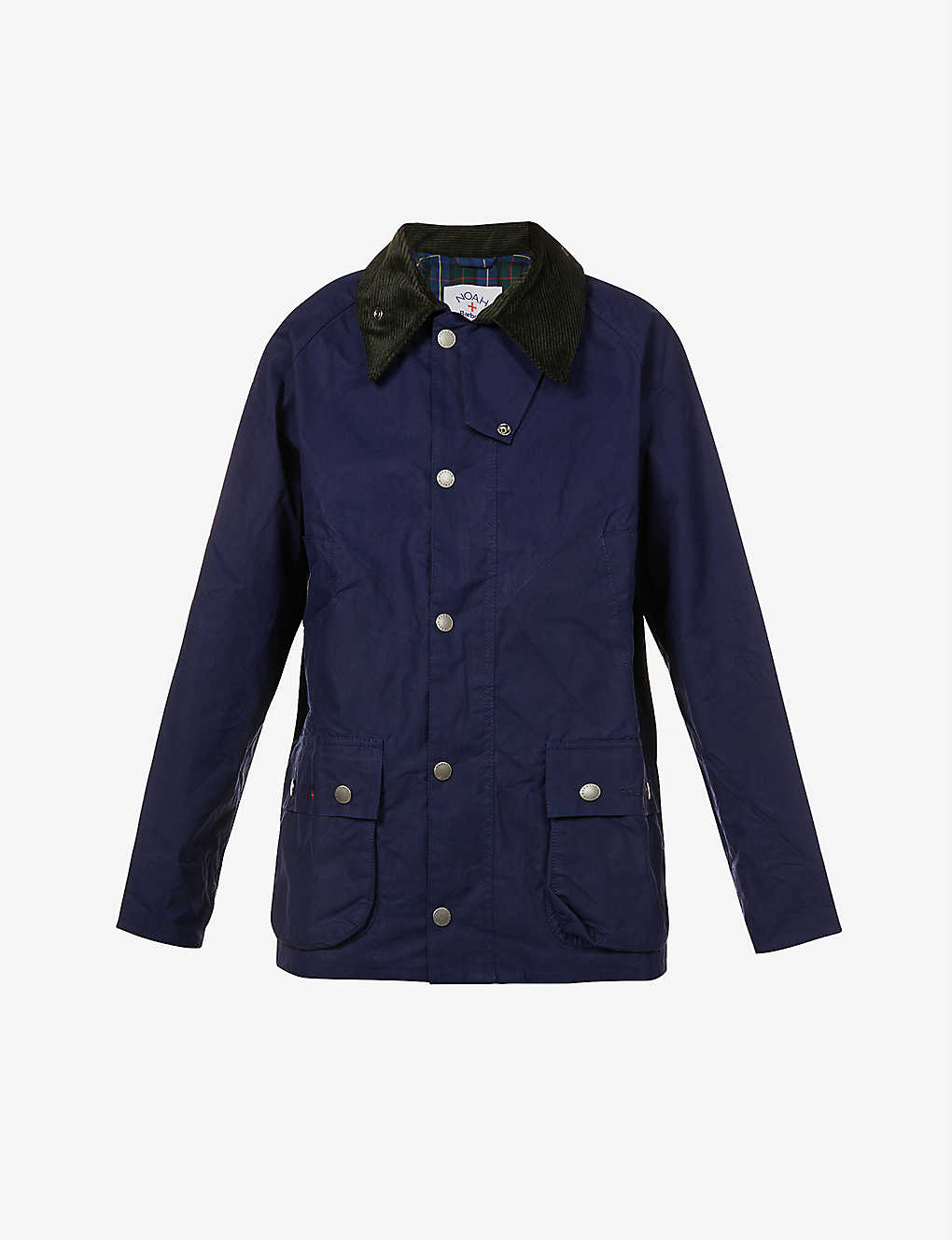 Barbour x Noah Bedale zip-up waxed-cotton jacket(9447751)