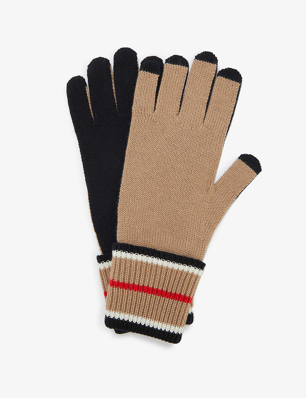 Icon Stripe cashmere and cotton gloves(9469199)
