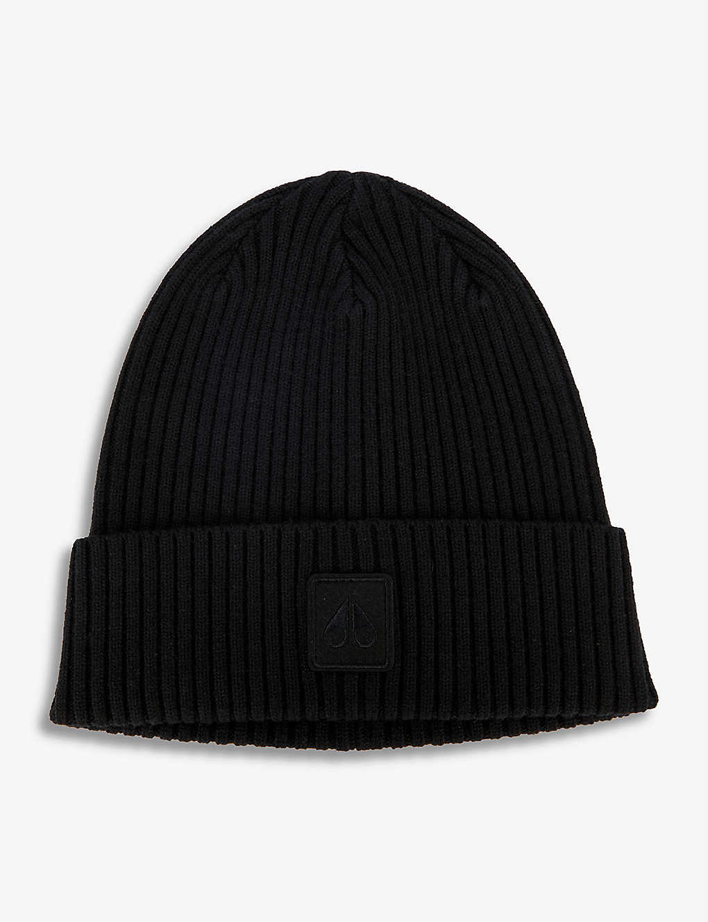 Brand-print ribbed wool beanie hat(9482953)