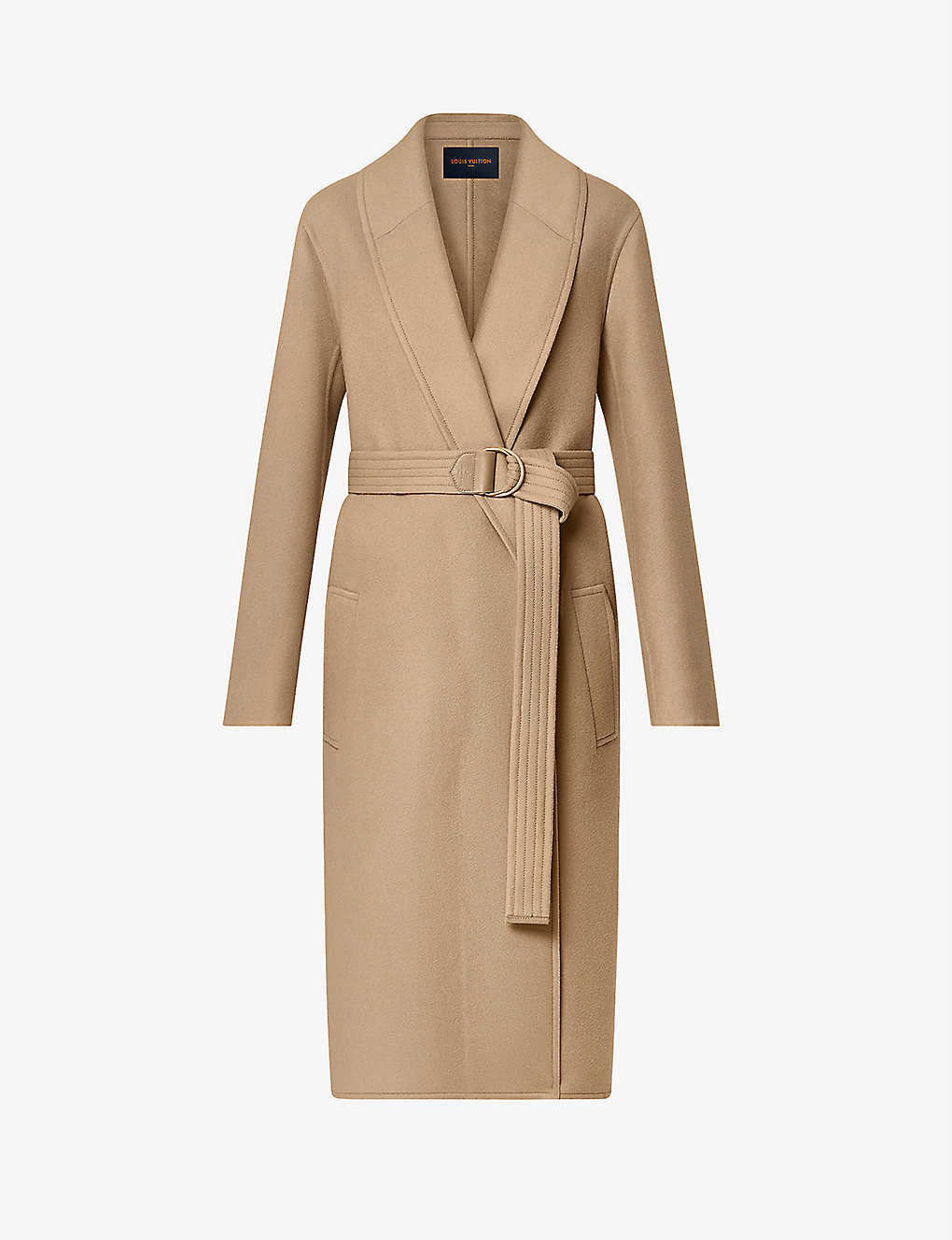 Belted cashmere coat(9410736)