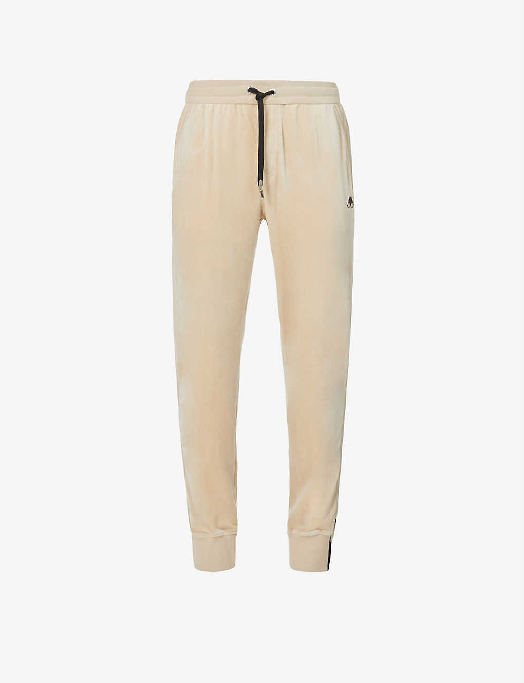 Relaxed-fit mid-rise velour jogging bottoms(9448707)