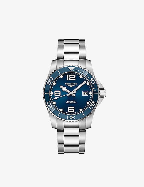 LONGINES: L37814966 HydroConquest stainless steel automatic watch
