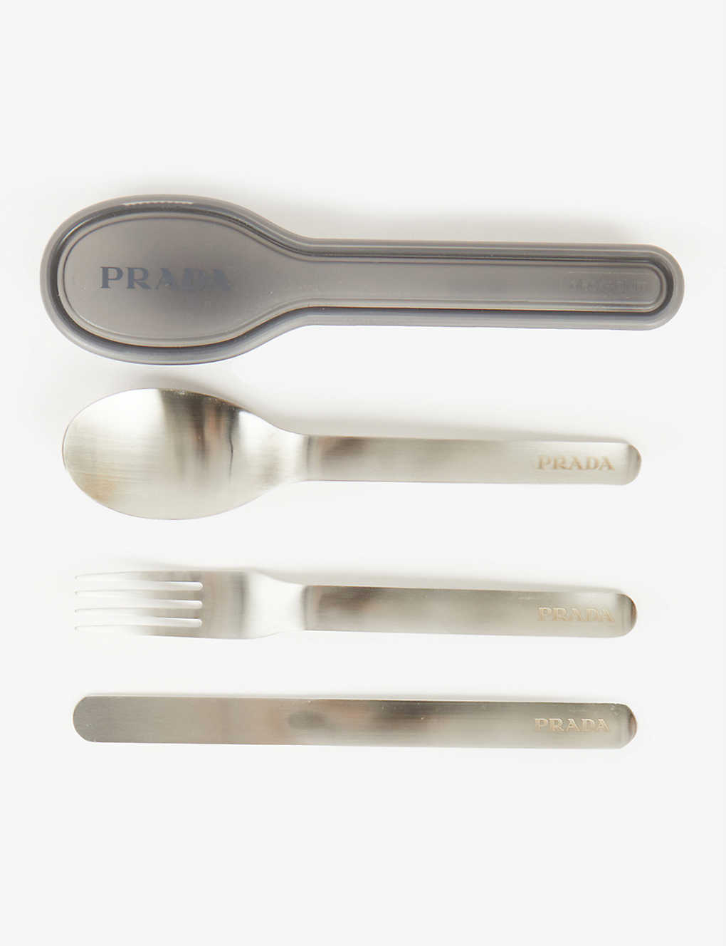Logo-embossed stainless-steel travel cutlery set(9411167)