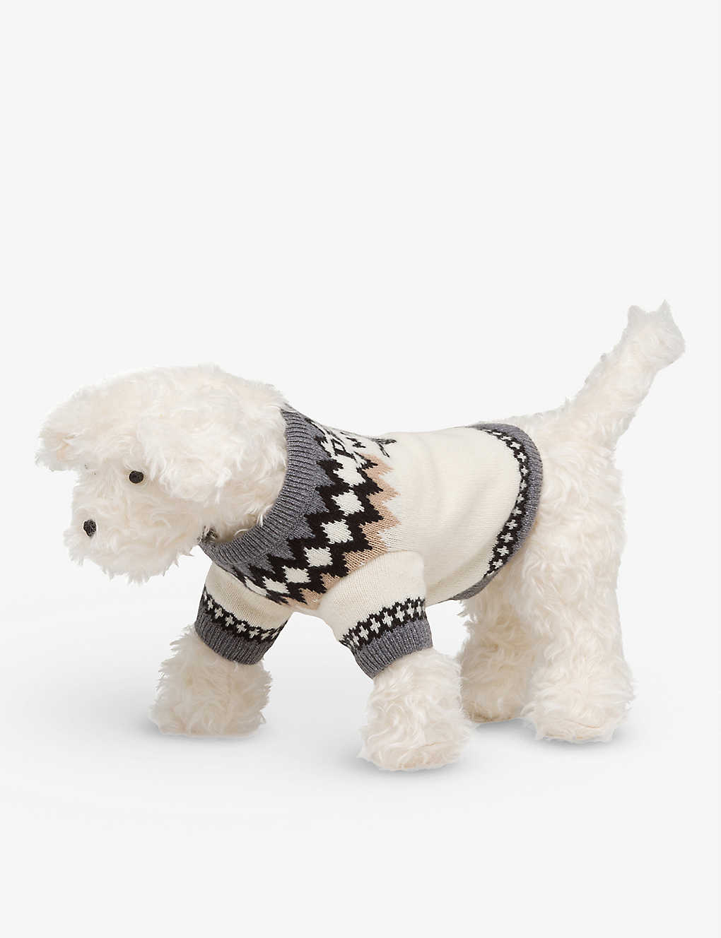 Logo-intarsia wool and cashmere-blend dog jumper(9406226)