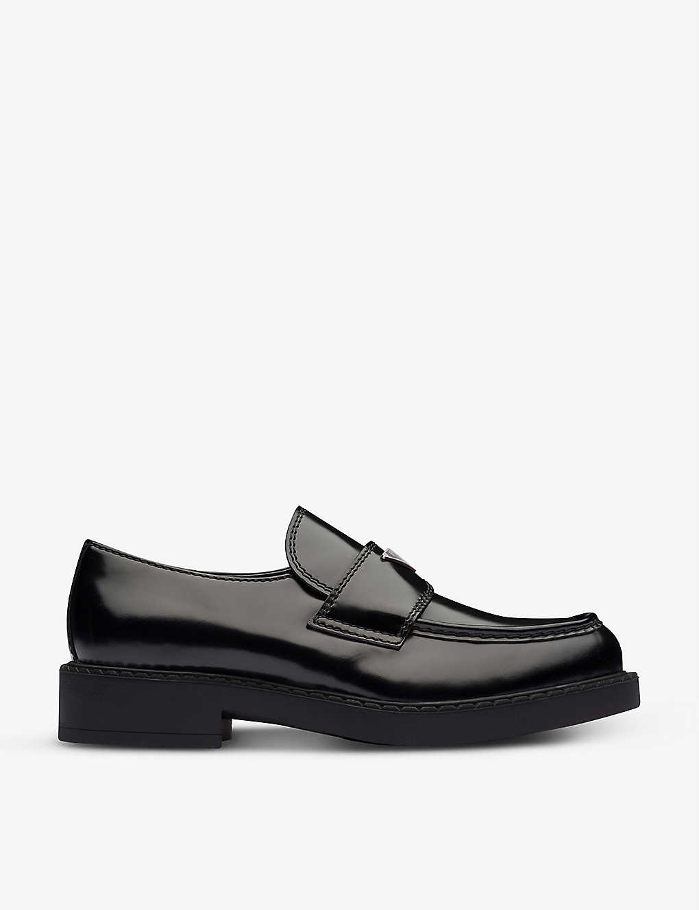 Monogram brushed leather loafers(9405802)