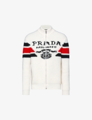 Logo-embroidered cashmere cardigan(9404202)