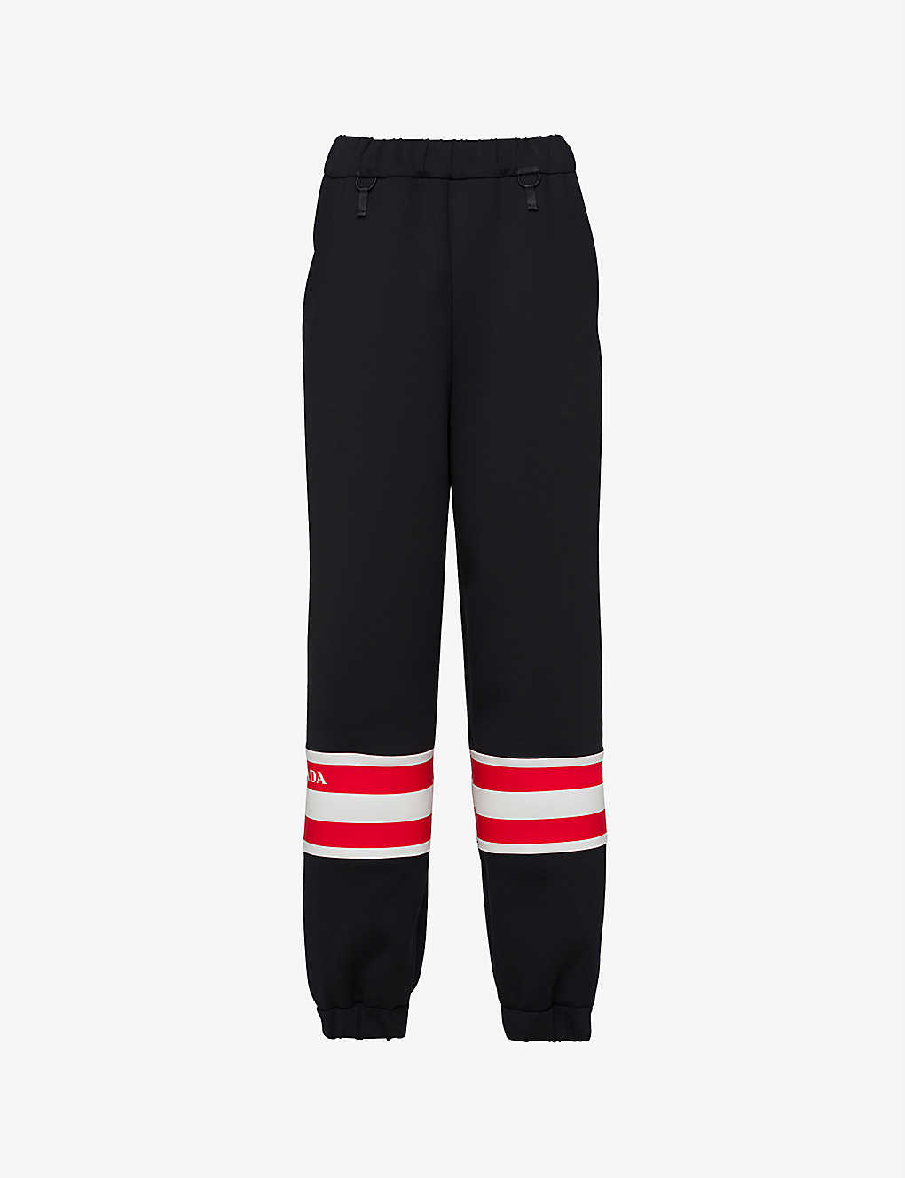 Striped straight-leg high-rise stretch-recycled polyamide jogging bottoms(9404211)