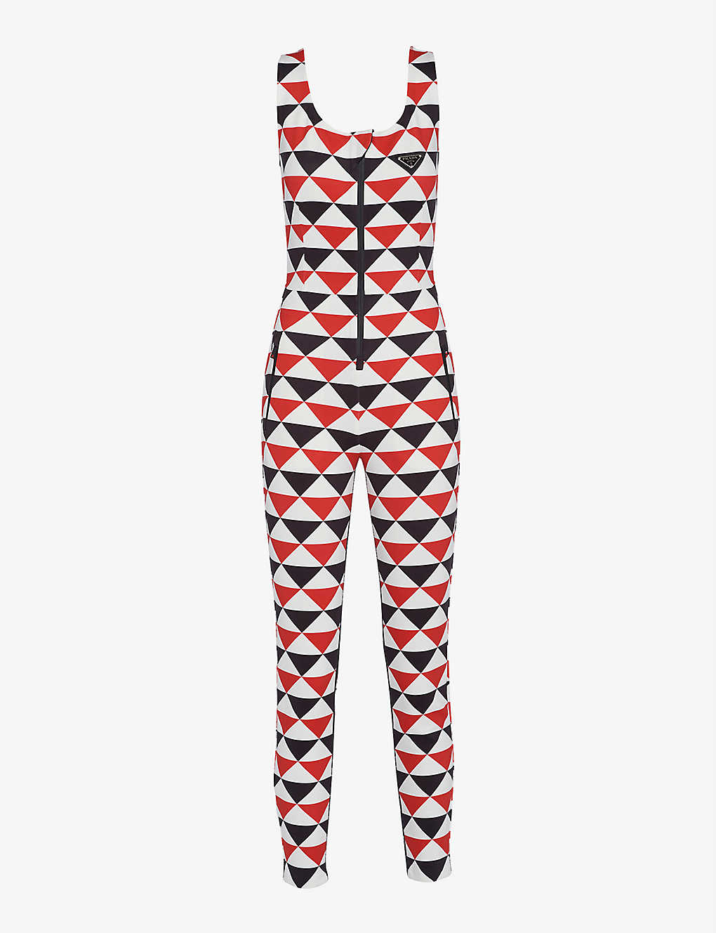 Geometric-print stretch-recycled-polyester jumpsuit(9404234)
