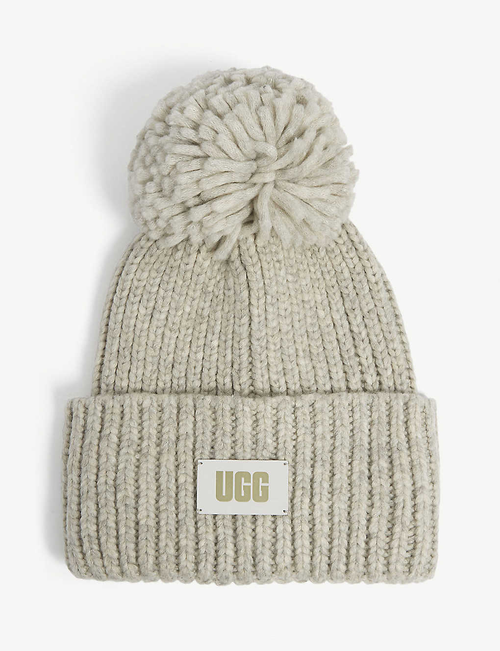 Logo-patch knitted beanie hat(9441346)