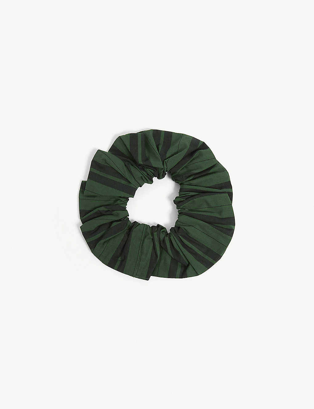 Striped organic-cotton scrunchie(9467362)