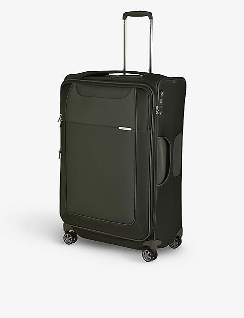 SAMSONITE: Spinner soft-shell 4 wheel branded woven cabin suitcase 78cm