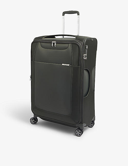 SAMSONITE: Spinner soft-shell 4 wheel branded woven cabin suitcase 71cm
