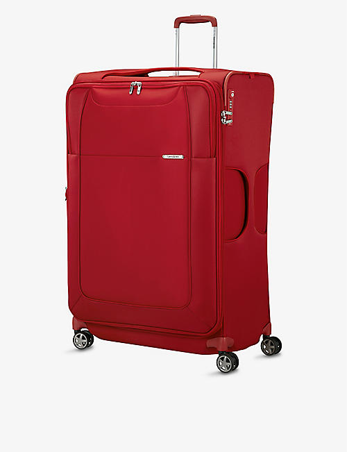 SAMSONITE: Spinner soft-shell 4 wheel branded woven cabin suitcase 83cm