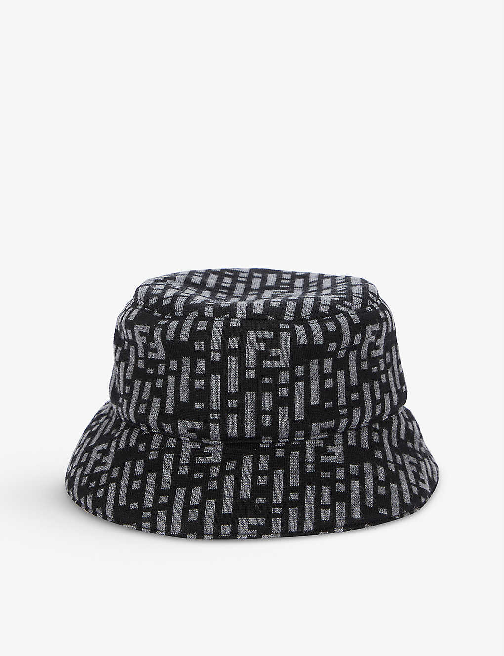 Logo-embroidered curved-brim wool bucket hat(9432269)
