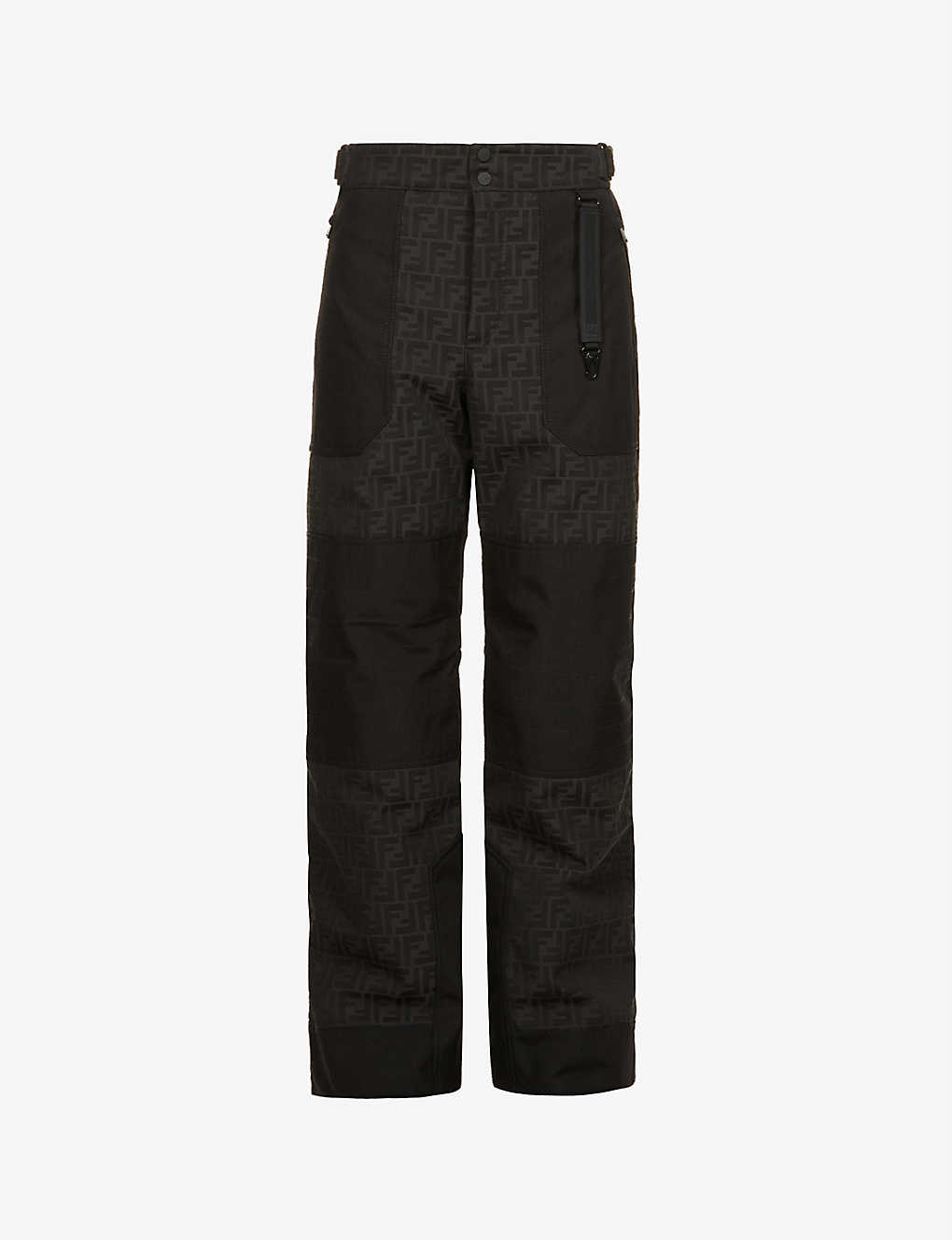 Brand-print straight-leg woven ski trousers(9445304)