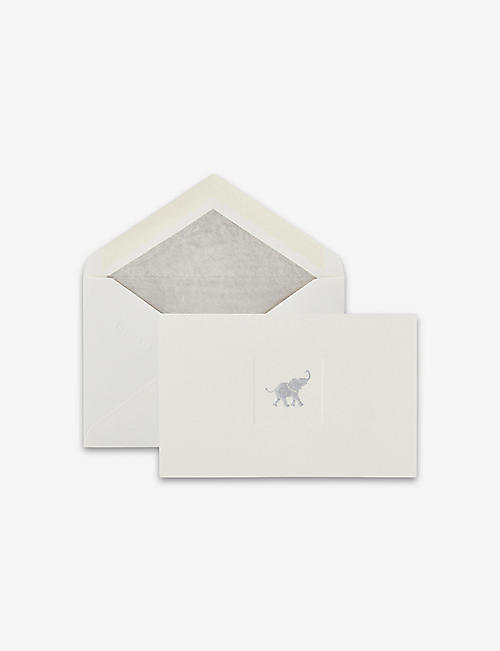 SMYTHSON: Elephant paper notelets pack of ten
