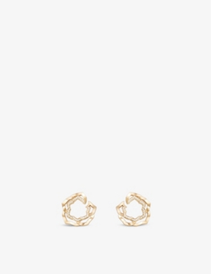 PIAGET: Piaget Rose 18ct rose-gold and 0.26ct brilliant-cut diamond earrings