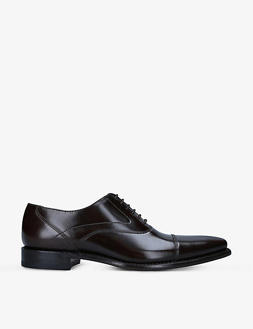 LOAKE: Sharp leather Oxford shoes